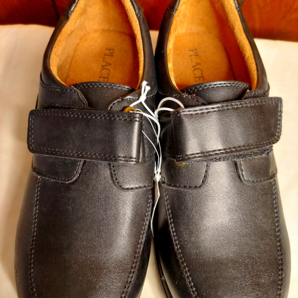 NWT Childrens Place Sz 6 Youth Black Dress Shoes